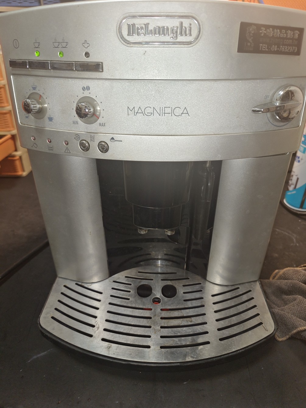 迪郎奇-3200-全自動咖啡機-開機無法定位-沖泡咖啡不濃-大保養維修