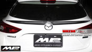 2014-2018 Mazda 3 5D Touring Rear Roof Spoiler-Carbon Fiber