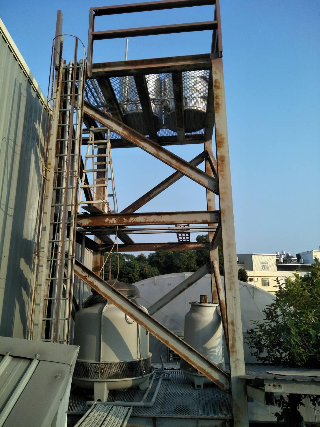 鐈鉮金屬大里廠房水塔鋼構除銹噴漆