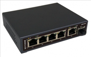 Non-Manageable 1GbE PoE Switch with 5*10/100/1000M RJ45 ports and 1*1000M uplink SFP fiber slot port