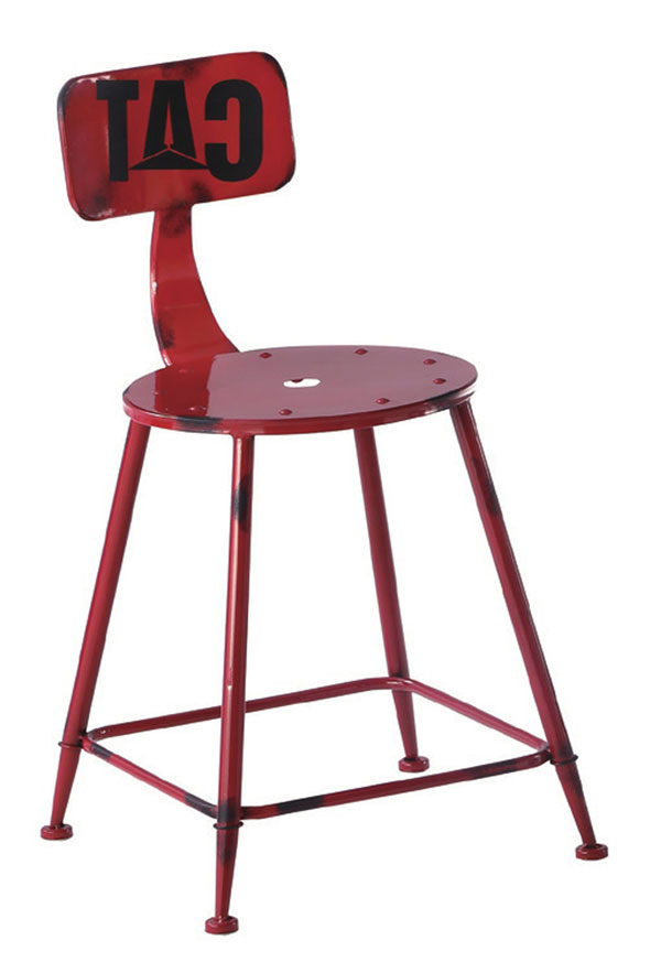 CL-1121-27 紅 HB20C 鐵製餐椅 (不含其他產品)<br />尺寸:寬34*深44*高75cm