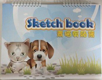 宣彥辦公文具購物網,13K 可愛動物素描剪貼簿