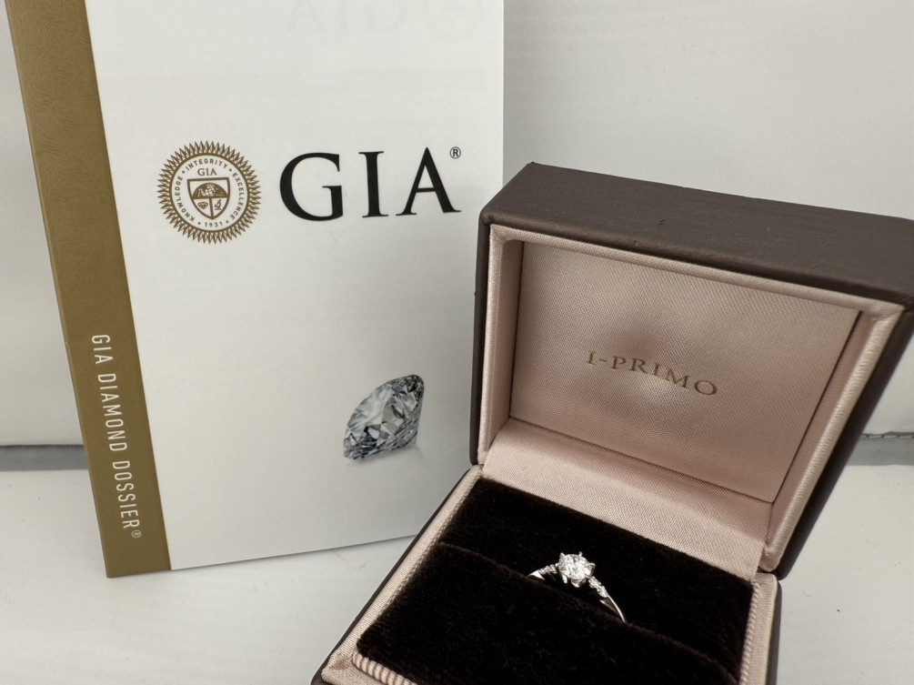 I-Primo GIA鑽戒 0.42ct/F/VVS1/3EX 配鑽0.03ct PT950 F1238