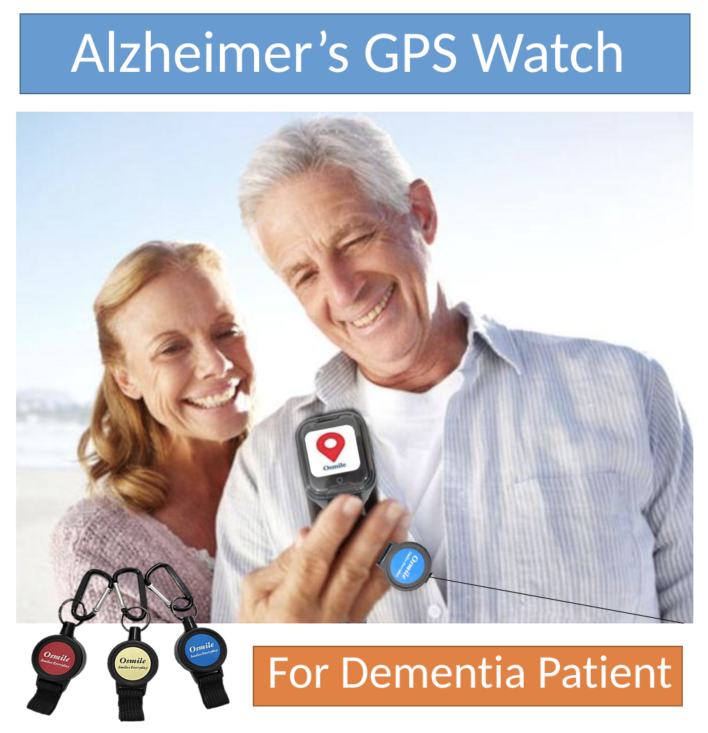 Osmile ED1000 - Retractable Senior Dementia & Alzheimer’s GPS tracker Watch