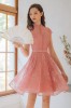 獨家訂製款旗袍粉色短禮服【B7-98729】---訂製期35天