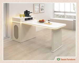 【布蘭達5尺岩板伸縮島台桌】【2025-HYB411-02】【添興家具】