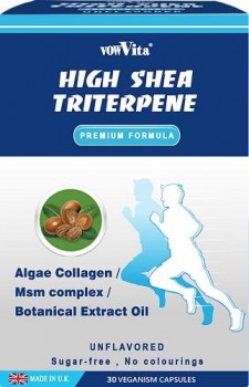 【晶固力®】英國進口 PLUS(加強型) 乳木果三萜類 9合1植物性軟膠囊【全素可食】(30粒/盒裝)