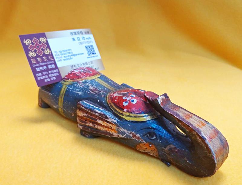 《楚布文化-藏古傢俬》印度 實木/老木 手工彩繪 彩象 名片架
