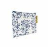 Cute Cotton Cash Coin Pu1e-Waterproof│Blue and white passion flower