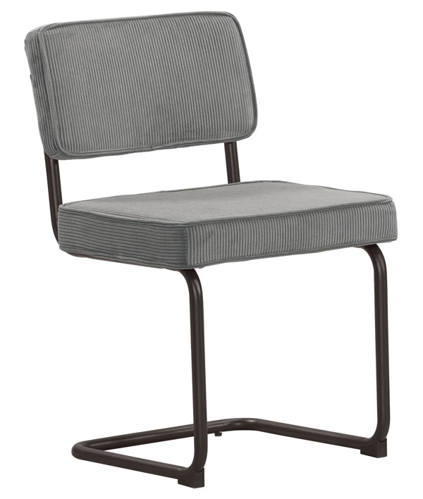QM-648-8 凱莉餐椅(灰色布)(五金腳) (不含其他產品)<br />尺寸:寬51*深57*高84cm
