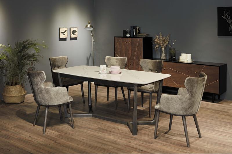 CO-511-3 漢娜人造石面餐桌 (不含椅子)(不含其他產品)<br /> 尺寸:寬180*深90*高76cm