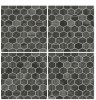 仿六角磚【SEG25281 G25281】25X25白/黑(2色)浴室 陽台│玄關│商用空間│店面設計｜地壁兩用磚##034