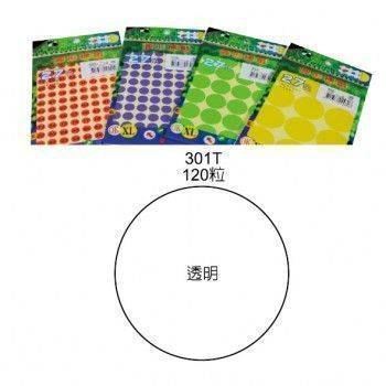 宣彥辦公文具購物網,鶴屋 #301T透明圓型標籤