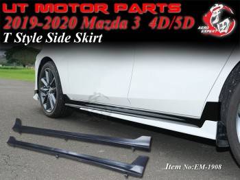 2019-2020 Mazda 3 4/5D T Style Side Skirt (L+R)
