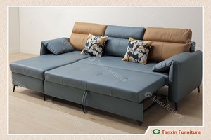 【伍迪L型功能鐵架沙發床】【2026-HYA216-01】【添興家具】