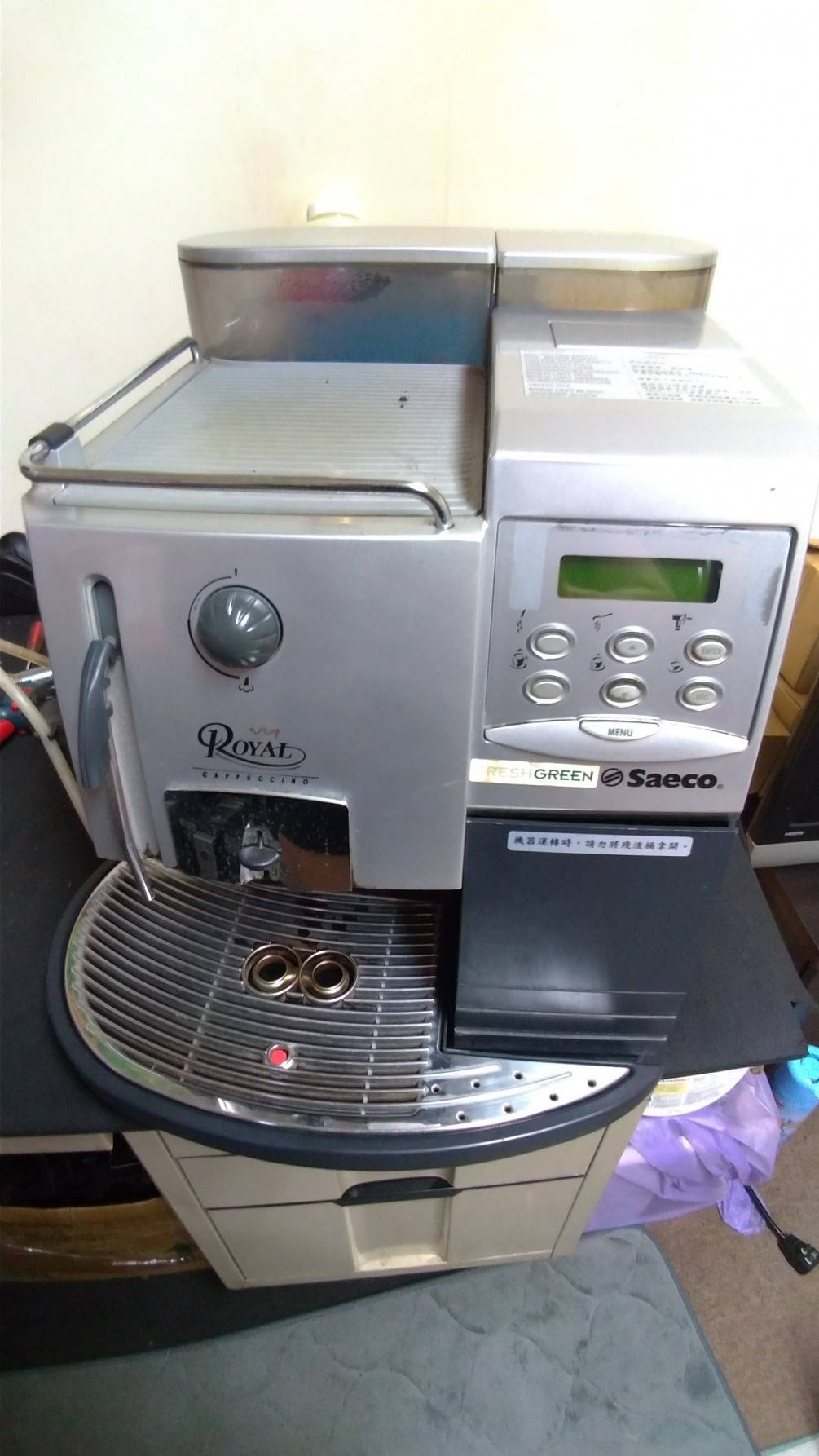Saeco roval,卡布全自動咖啡機，卡豆，大保養，108'07'20