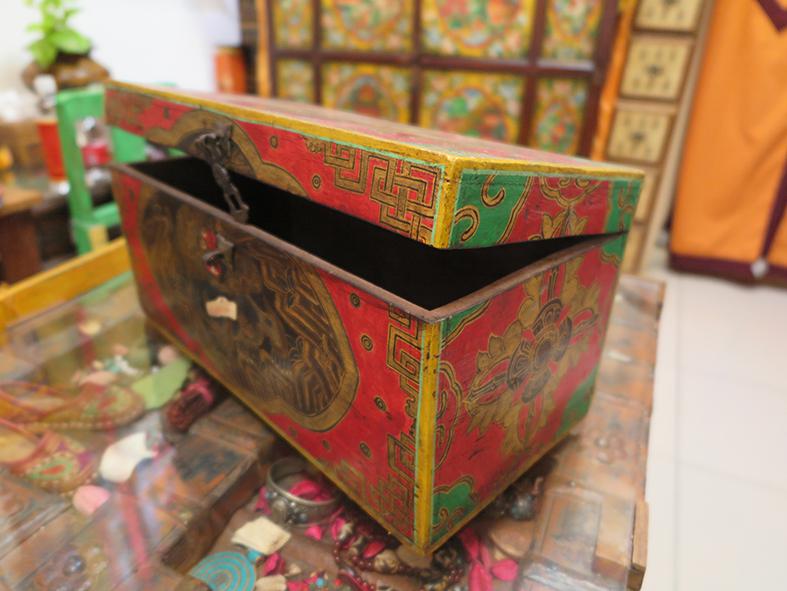 老西藏 手工彩繪收納箱