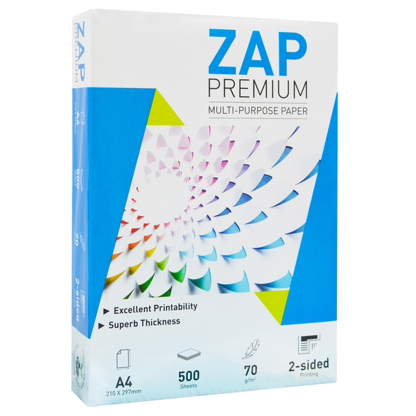 ZAP  A4進口高級白色影印紙(70P)