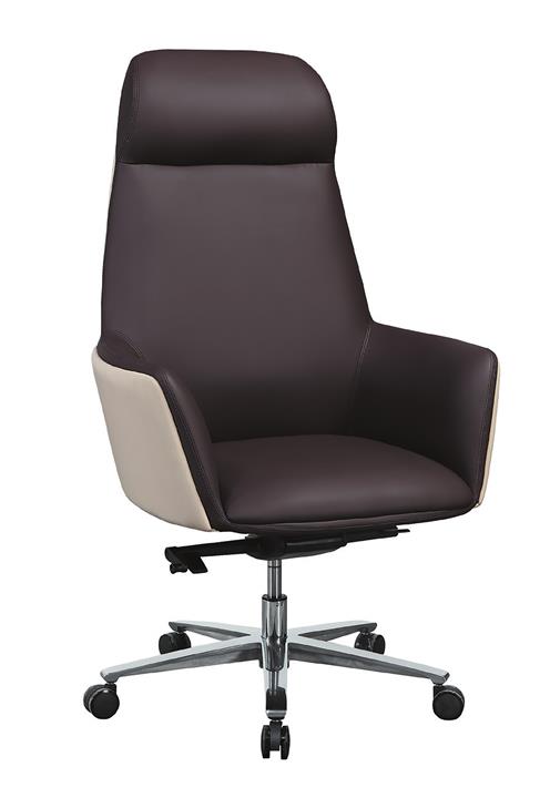 CL-489-6 J207雙色辦公椅 (米+咖) (不含其他產品)<br/>尺寸:寬70*深51*高125~131cm