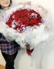 《風情萬種》99朵紅玫瑰滿天星情人節玫瑰花束