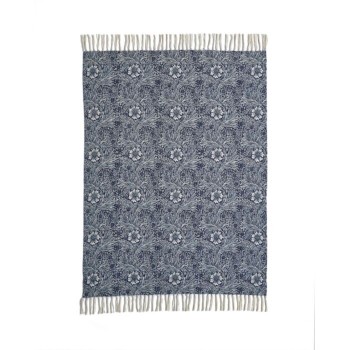 Marigold Indigo Blue 130x170cm Throw
