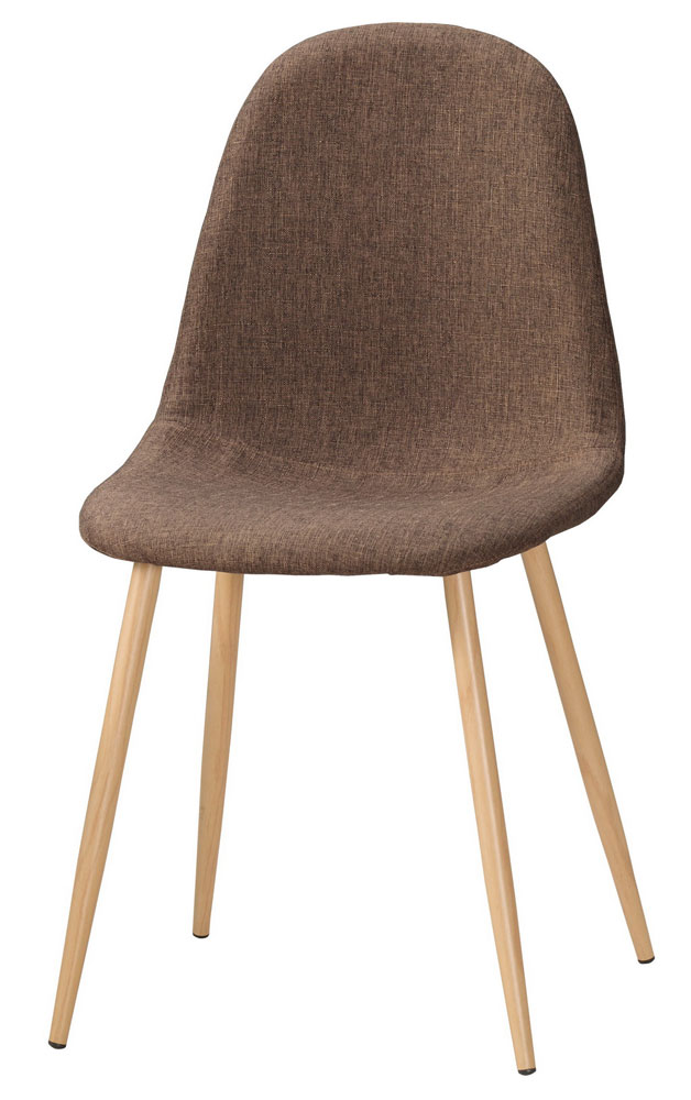 QM-1072-16 芬妮餐椅(棕色布)(五金腳) (不含其他產品)<br /> 尺寸:寬45*深52*高87cm