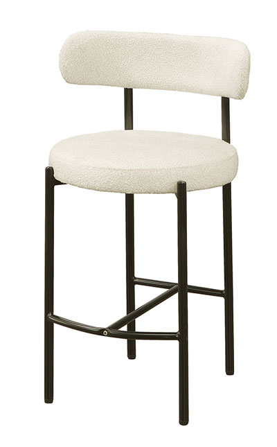 JC-906-18 雅悅白色布面吧台椅 (不含其他產品)<br />
尺寸:寬53.3*深49*高92cm