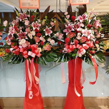 《采姿》時尚藝術加高高架花籃一對(開幕/喬遷/展出/演唱會)