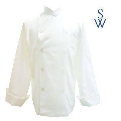 【WS 緯成】Chef Coat 廚師服 / Solider Series雙排白平扣 / T/C棉