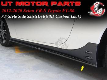2012-2020 Scion FR-S / Toyota FT-86 ST-Style Side Skirt(L+R)(3D Carbon Look)