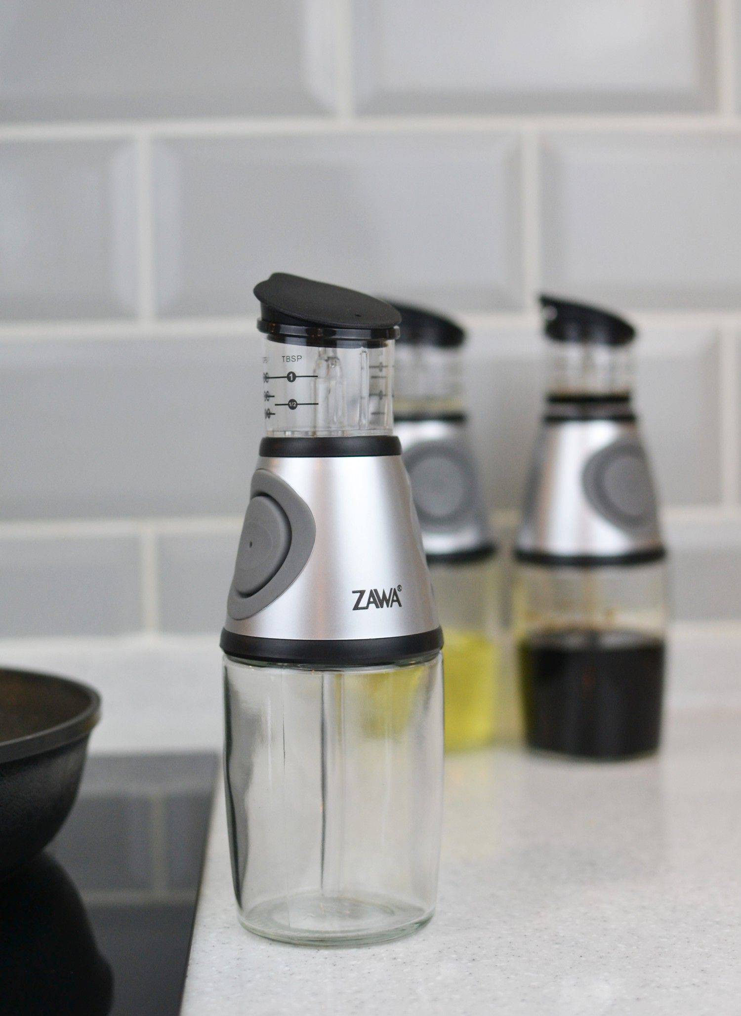 ZAWA 專利定量油壼玻璃防漏調味瓶