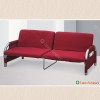 【雙人坐臥兩用沙發床(紅)】【2023-E704-2】【添興家具】