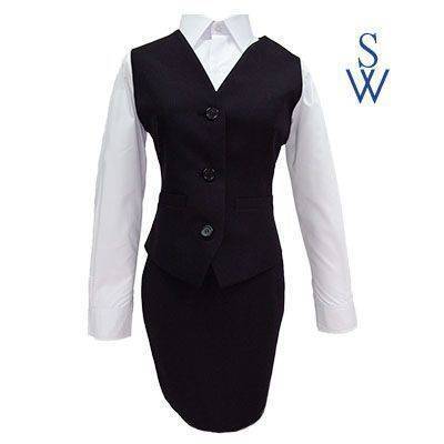 【WS 緯成】Waistcoat (woman) 背心 女版 / 黑直條