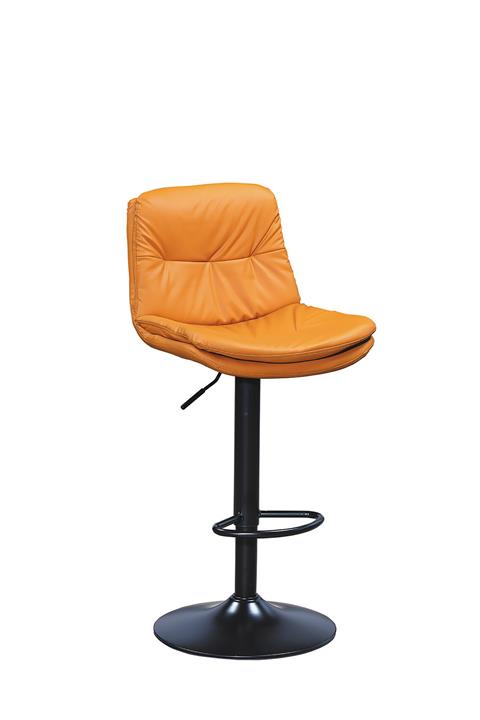 CL-1109-2 馬克吧台椅(橙色皮) (不含其他產品)<br />尺寸:寬45*深36*高65~85cm