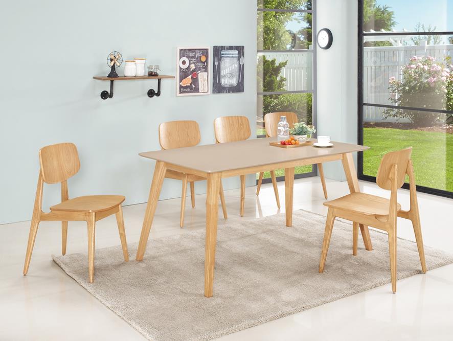 QM-994-2 雪倫5尺餐桌 (不含椅子其他產品)<br /> 尺寸:寬150*深90*高75cm