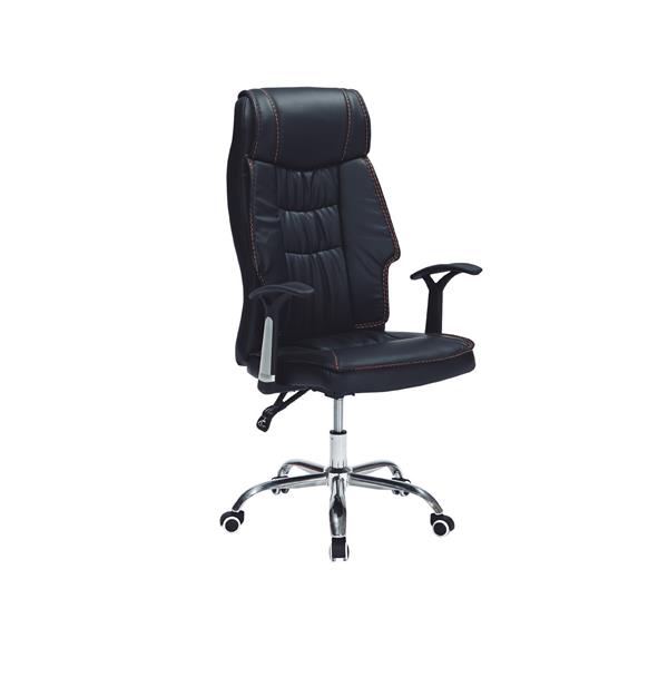 CL-492-7 F012辦公椅(黑皮) (不含其他產品)<br/>尺寸:寬64*深55*高114~123cm