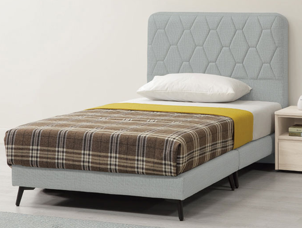 JC-312-8 潔妮詩3.5尺淺灰色貓抓皮床底