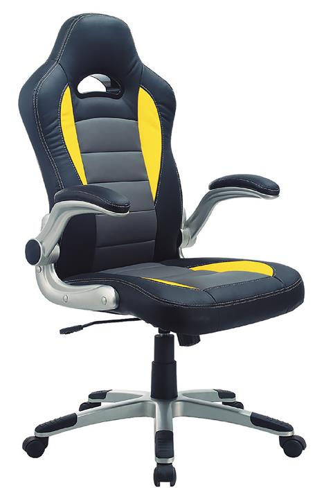 CL-490-8 A109黃黑電競椅 (不含其他產品)<br/>尺寸:寬66*深50*高118cm