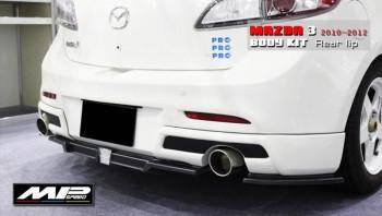 2010-2012 Mazda 3 5D Rear Lip Spoiler (3PCS)+Led