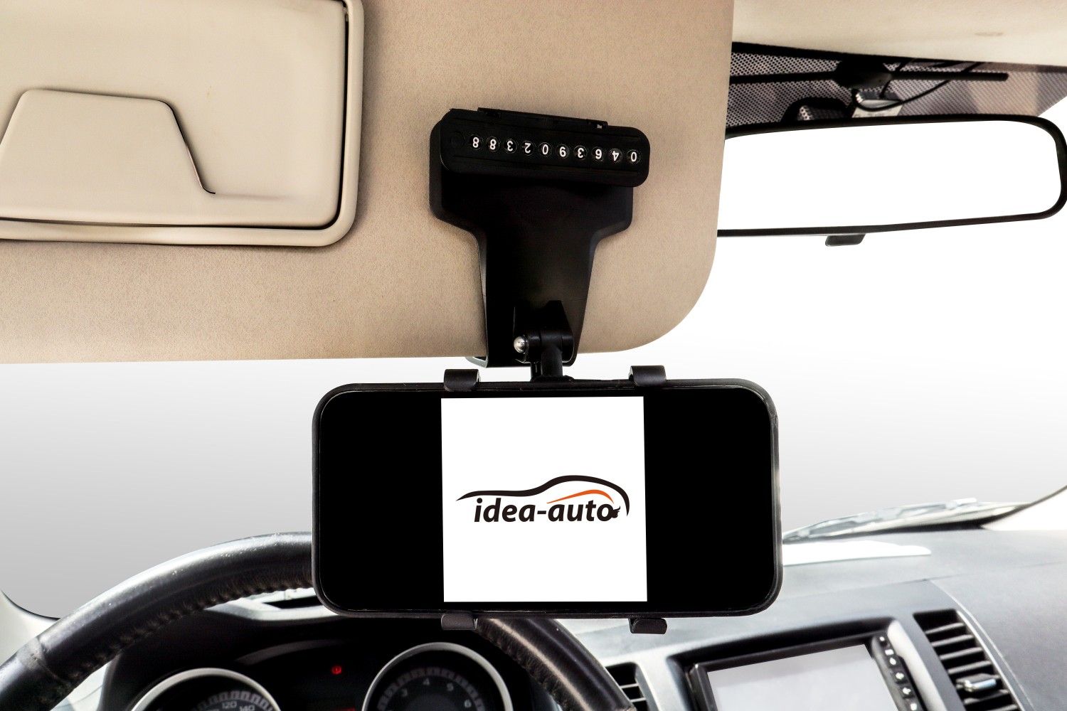 【idea-auto】Smart phone holder with Parking Number