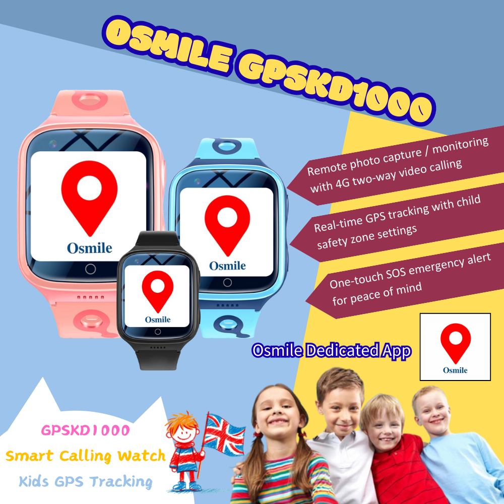  Osmile GPSKD1000 UK Edition Kids GPS Tracking Watch