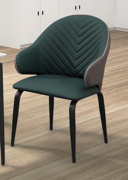 SH-A470-05 拉姆餐椅(藍綠皮) (不含其他產品)<br />尺寸:寬55*深60*高89cm