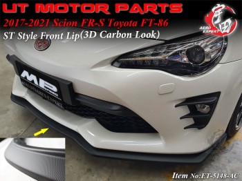 2017-2020 Toyota 86 ST Front Lip (3D Carbon Look)