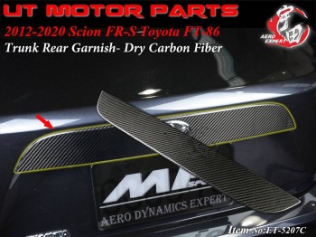 2012-2021 Subaru BRZ Trunk Rear Garnish-Dry Carbon Fiber