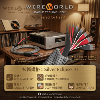 Silver Eclipse 10喇叭線