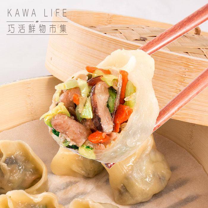 【KAWA巧活】香菇黑木耳素食手工水餃