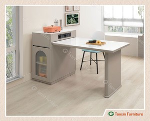 【安伯4.3尺岩板伸縮島台桌】【2025-HYB412-02】【添興家具】