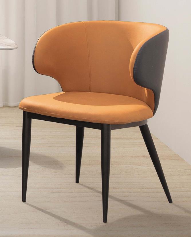 SH-A478-03 索尼亞餐椅(橘色)(不含其他產品)<br />尺寸:寬50*深55*高85cm