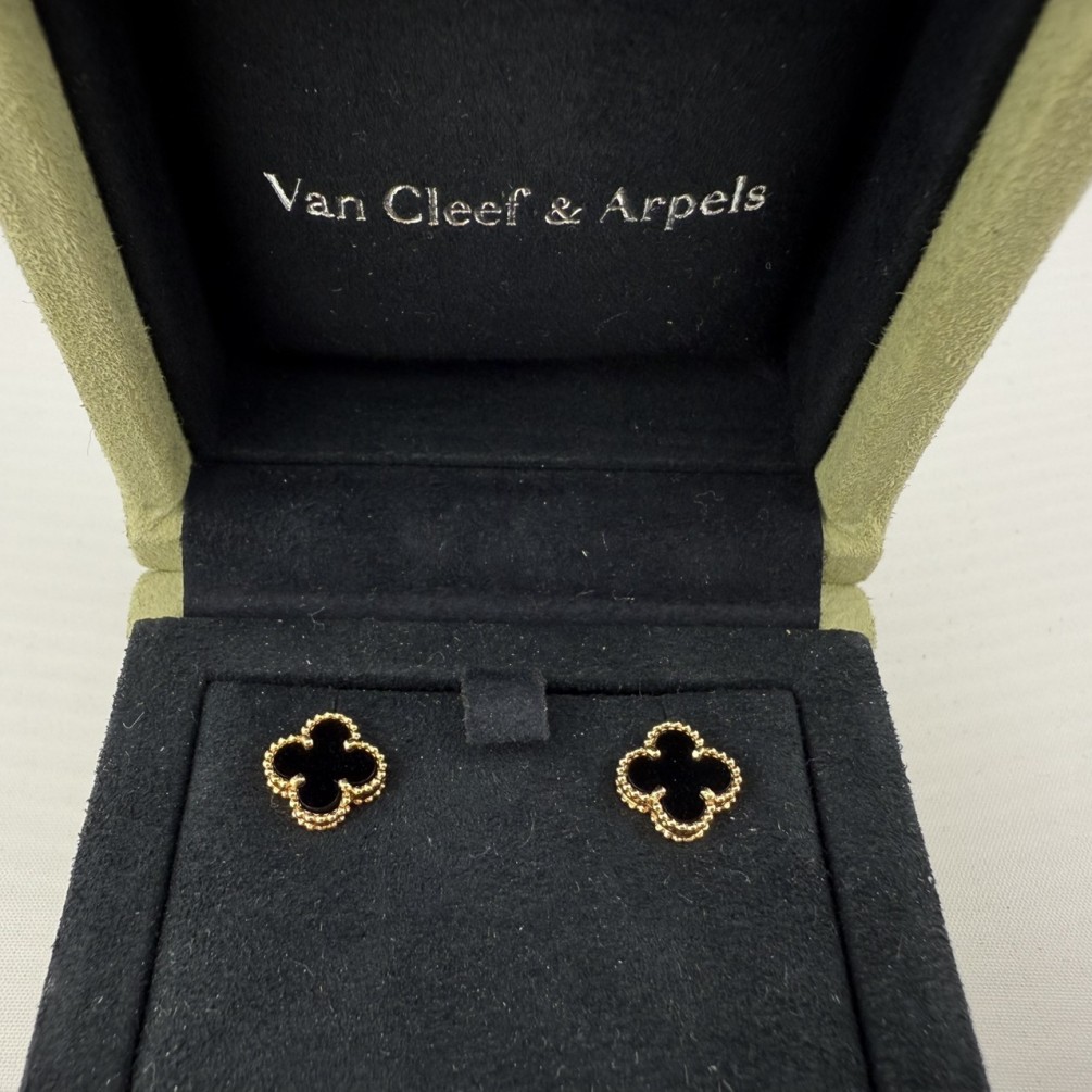 Van Cleef & Arpels梵克雅寶 Sweet Alhambra 四葉草耳環 18K n1377