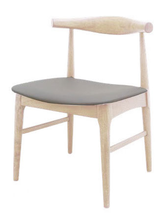 TA-947-2 艾爾洗白實木灰皮餐椅 (不含其他產品)<br />
尺寸:寬54*深49*高75cm